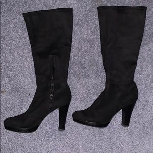 Black Nine West Zip Up Heels